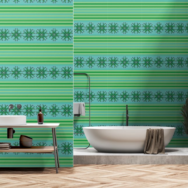 Frösche mit lustigen Kindern Badezimmertapete Tapete (Badezimmer)