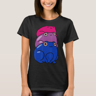 Frösche Pile Bisexuality Flag Bisexual Lgbt Pride  T-Shirt