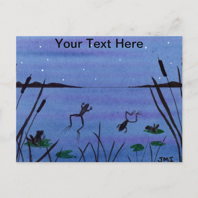 Frösche Postkarte (Vorderseite)