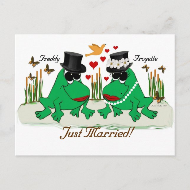 Frösche Postkarte (Vorderseite)