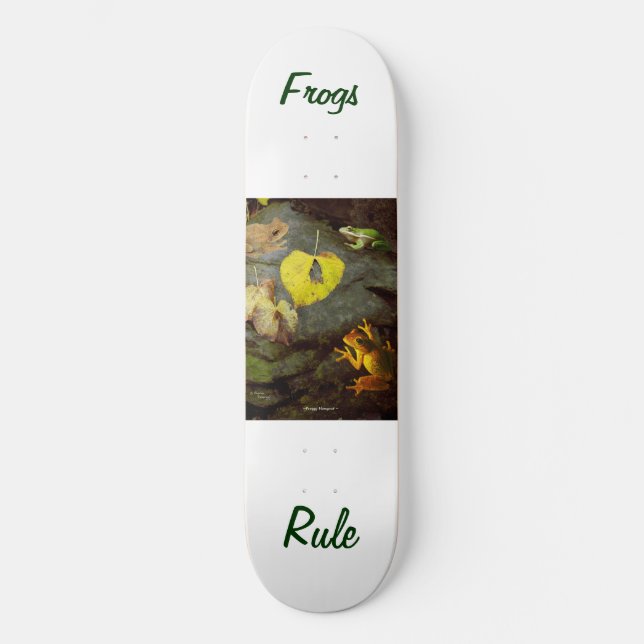 Frösche-Regelskateboard Skateboard (Vorderseite)