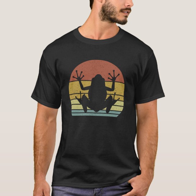 Frösche Retro Vintager Amphibienfrösche T-Shirt (Vorderseite)