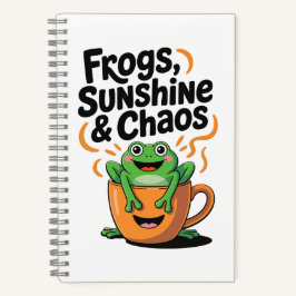 Frösche, Sonnenschein und Chaos - Niedlicher Frosc Notizbuch
