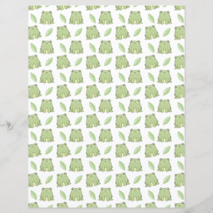 Frösche und Blätter