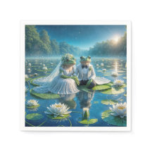 Frösche und Frösche auf Lily Pad