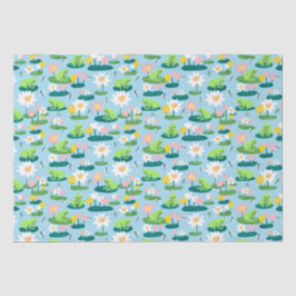 Frösche und Lilienpolster Niedlich BABY SHOWER Geb Seidenpapier