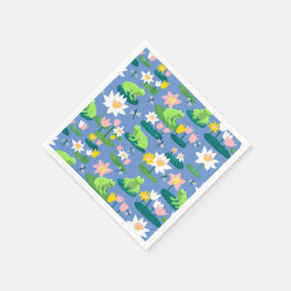 Frösche und Lilienpolster Niedlich BABY SHOWER Geb Serviette