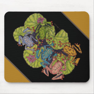Frösche und Lilly Pads Maus Pad Mousepad