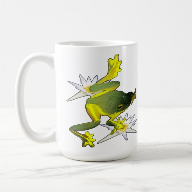 Frösche und Lotus-Blume, Kaffee-Tasse Kaffeetasse (Links)