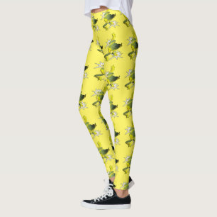 Frösche und Lotus-Blume, Leggings