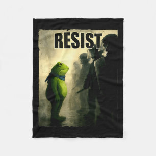Frösche widerstehen Portland-Frosch-Protest Vintag Fleecedecke