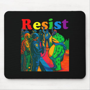 Frösche widerstehen Portland Frosch Protest Vintag Mousepad