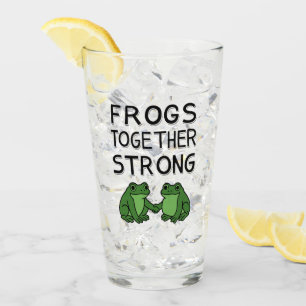 Frösche Zusammen Stark Portland Frosch Protest Glas