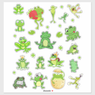 Fröschel-Vinyl Aufkleber