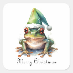 Froscher Weihnachtsfrosch, Brauch Quadratischer Aufkleber