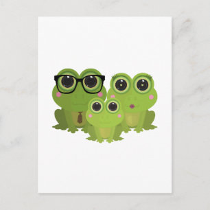 Froschfamilie Postkarte