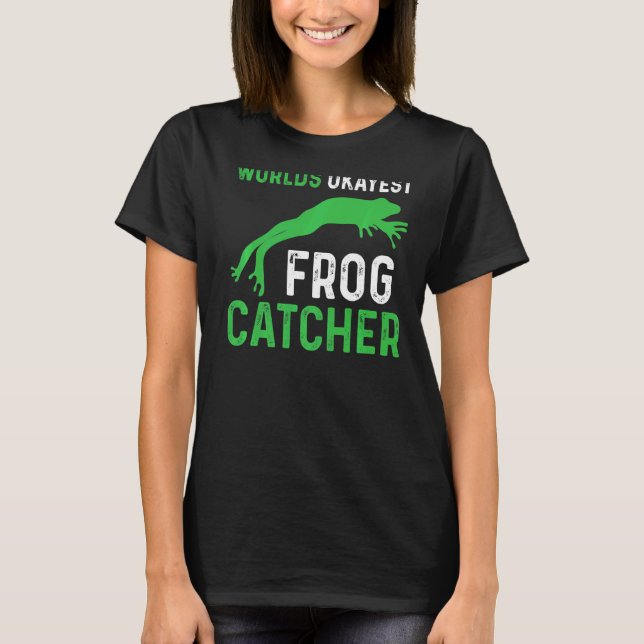 Froschfangen Weltbester Froschfänger T-Shirt (Vorderseite)
