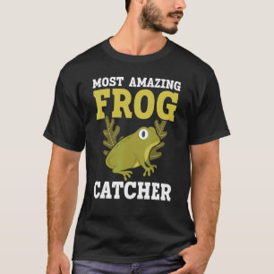 Froschfänger Frosch Kröte Kaulquappe Amphibie Herp T-Shirt