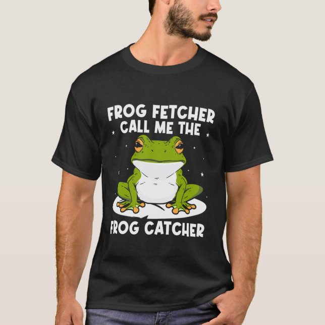 Froschfänger Froschfänger Ruf mich Frosch T-Shirt (Vorderseite)