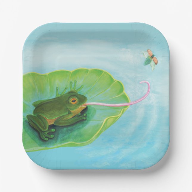 Froschfänger Pappteller (Vorderseite)