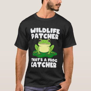 Froschfänger Wildtier Flicken Fänger Frosch T-Shirt