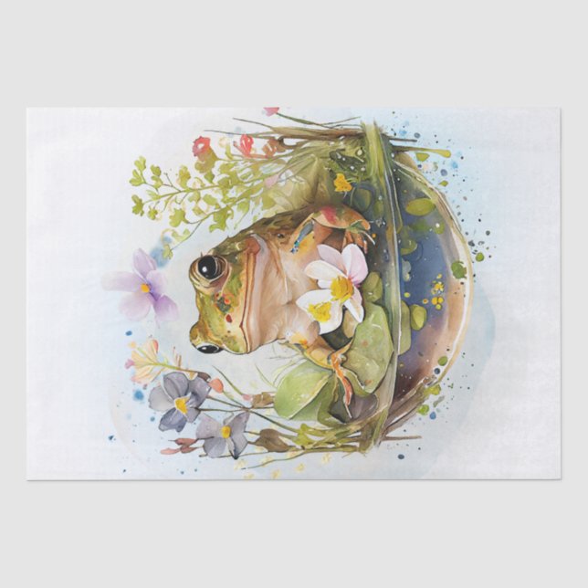 Froschfarbe Seidenpapier (Vorderseite)