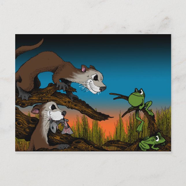 Froschfehler Postkarte (Vorderseite)