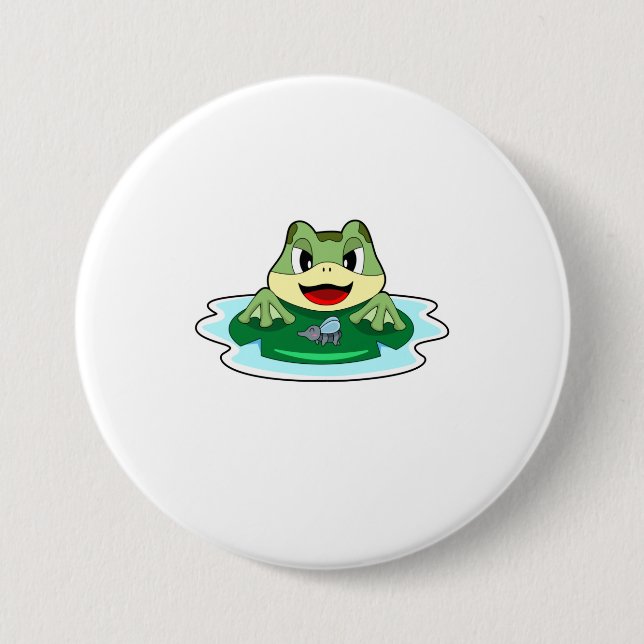 Froschfliege Button (Vorderseite)