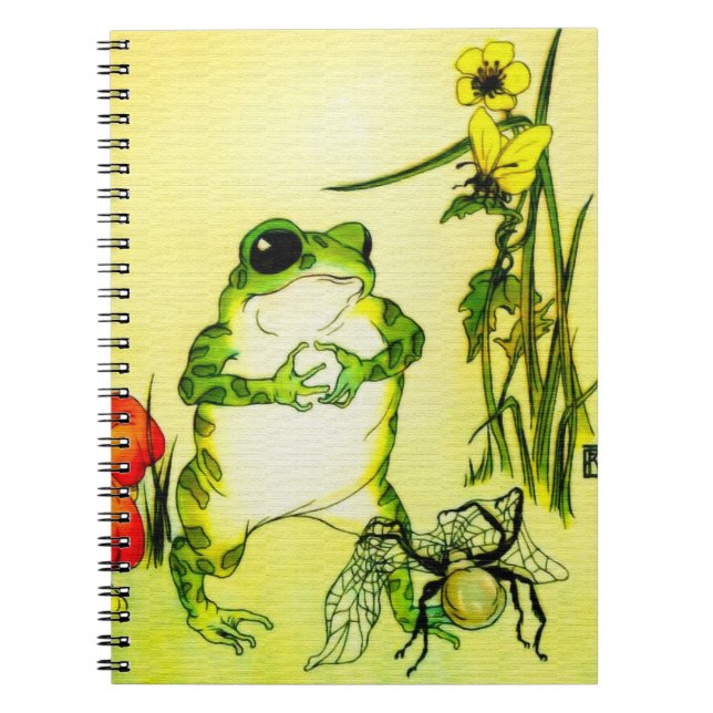 Froschfrosch Notizblock (Vorderseite)