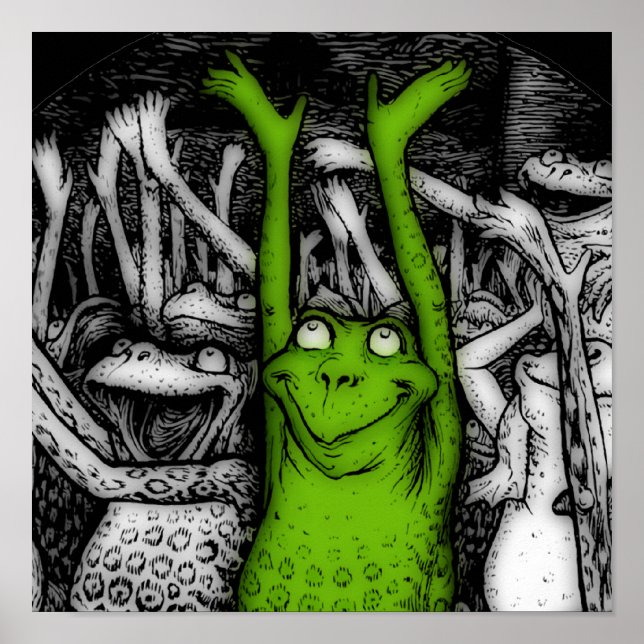 Froschfrosche Poster (Vorne)