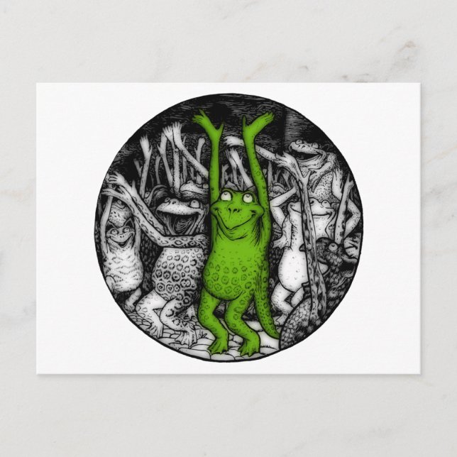 Froschfrosche Postkarte (Vorderseite)