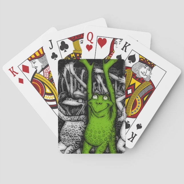 Froschfrosche Spielkarten (Rückseite)