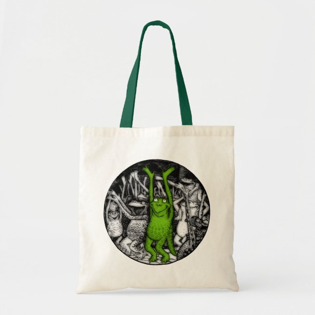 Froschfrosche Tragetasche (Vorne)