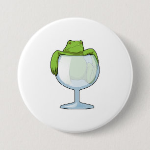 Froschglas Button