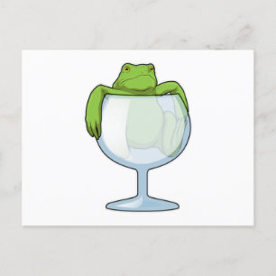 Froschglas Postkarte