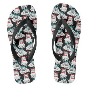 Froschgläser-Muster Flip Flops