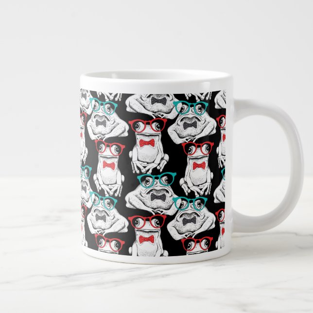 Froschgläser-Muster Jumbo-Tasse (Rechts)