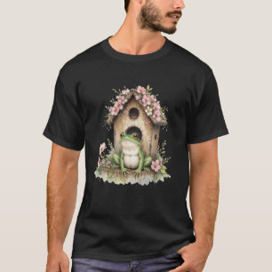 Froschhaus Amphibie Frosch Mama Ästhetik Floral Gi T-Shirt