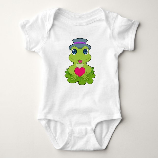 Froschherz Baby Strampler (Vorderseite)