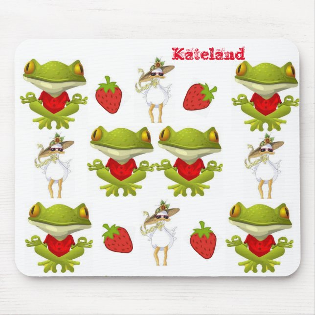Froschhühnchen Strawberry Mouse Pad! Mousepad (Vorne)