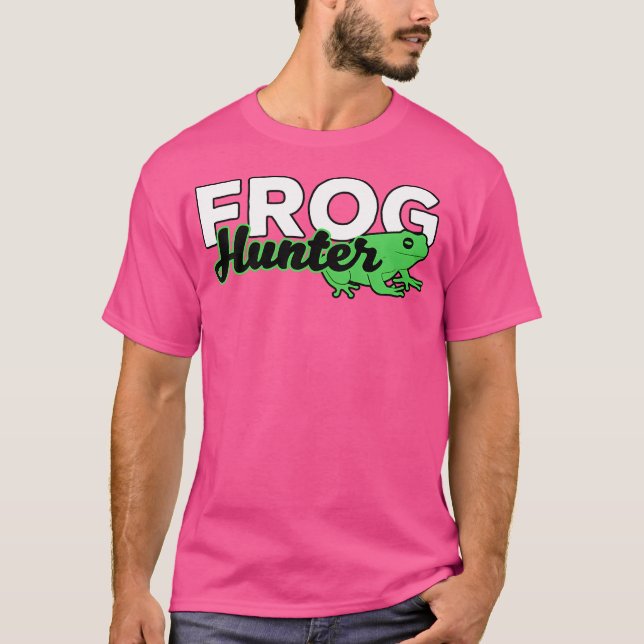Froschjäger oder Amphibienfänger für Froschfisch T-Shirt (Vorderseite)