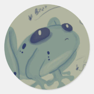 Froschkleber Runder Aufkleber