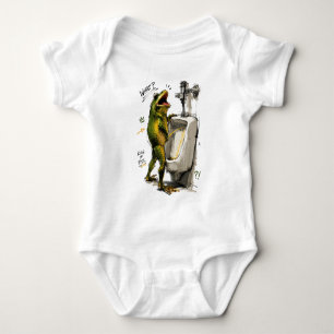 Froschkönig Badezimmer Humor Baby Strampler