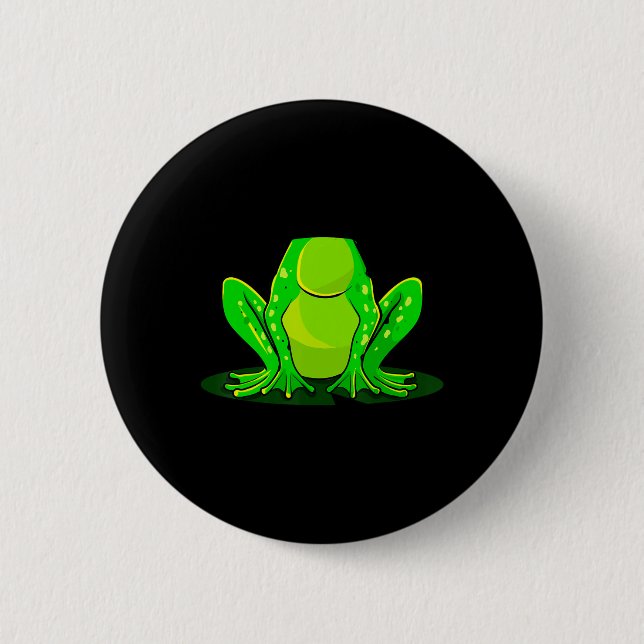 Froschkostüm Halloween Green Toad Kinder Männer Fr Button (Vorderseite)