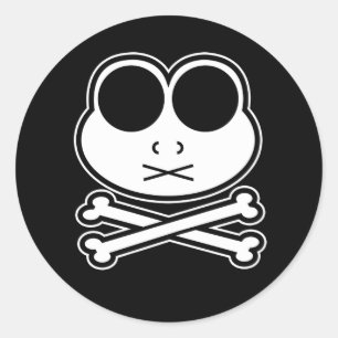 Froschkreuz Runder Aufkleber