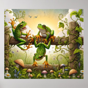Froschkunstposter Poster