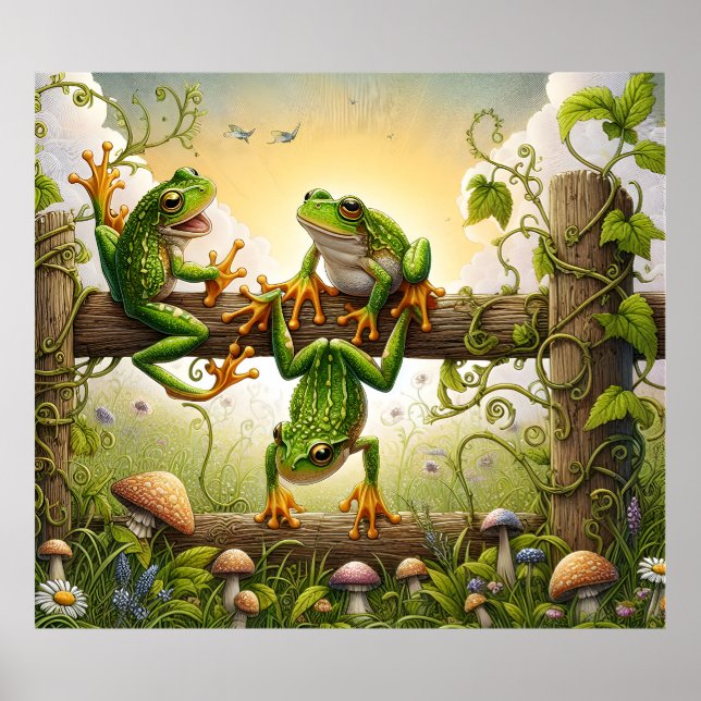 Froschkunstposter Poster (Vorne)