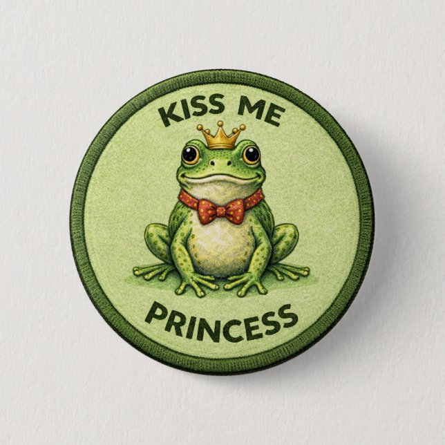 Froschkuss Button (Vorderseite)