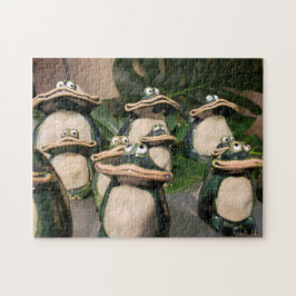 Froschleben-Puzzle, 28 cm x 36 cm, 252 Teile Puzzle