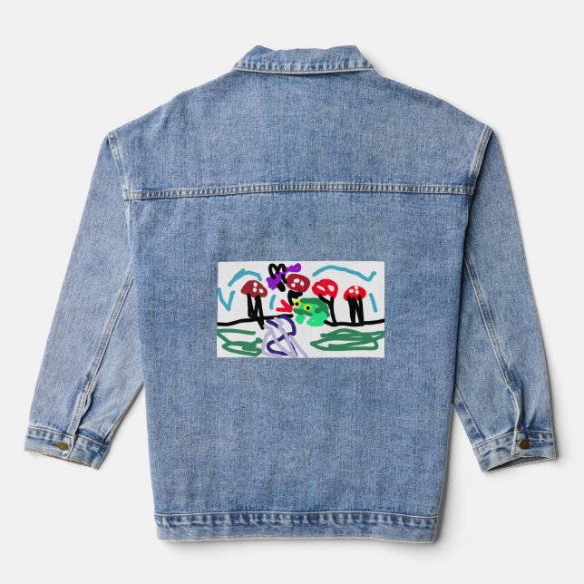 Froschliebe  jeansjacke (Rückseite)